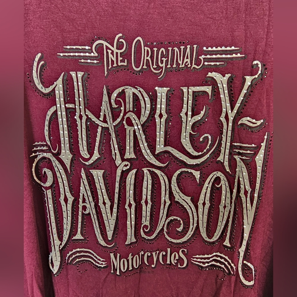 Harley-Davidson Burgundy Graphic Shirt
